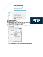 Abrir o Cerrar Puertos en Firewall de Windows Server PDF