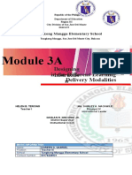 Module 3A: Designing Instructio N in The Different Learning Delivery Modalities