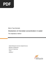 Dectection of Microbial Concentration in Water: Meron Taye Gemeda