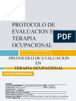 Protocolo de Evaluacion en Terapia Ocupacional