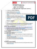 Prelims and Mains:: WSDP Bulletin (20/10/2020)