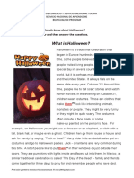 Halloween Reading Prepositions of Place