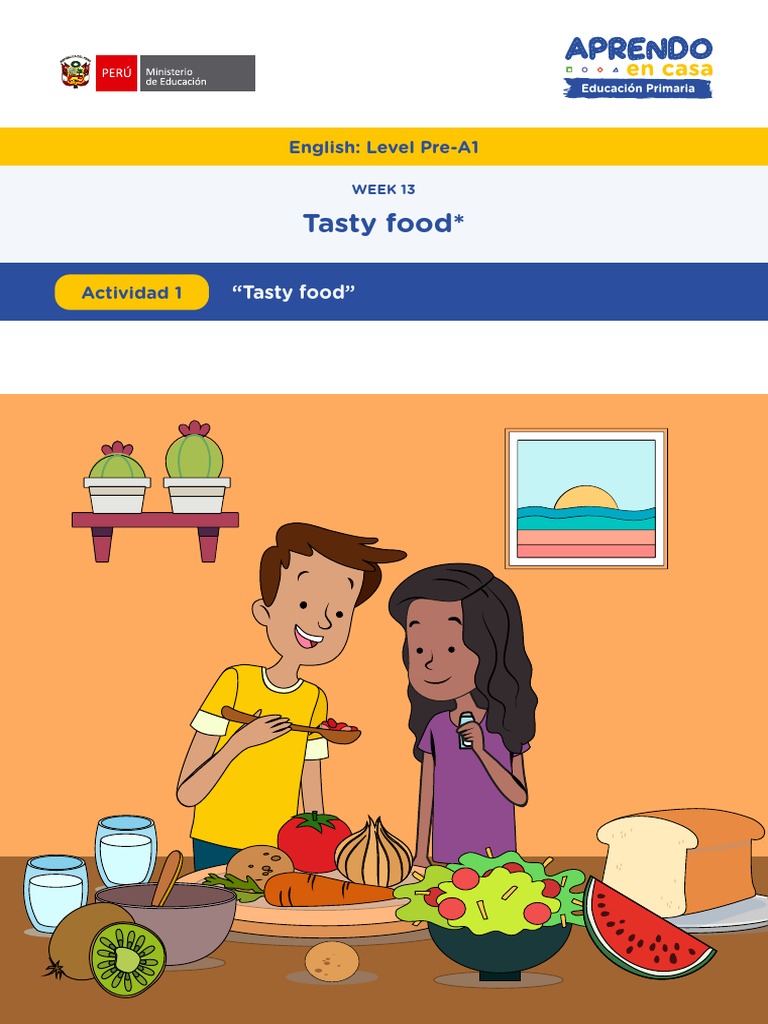Fichas de Comida en Inglés para Primaria | PDF | Idiomas
