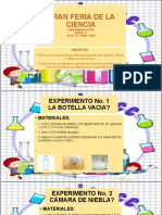 EXPERIMENTOS PARA GRADO 3o