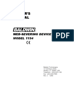 1134 Web Severing Device Operator S Manual