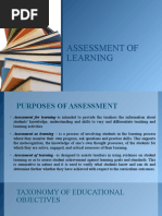 Purposes of Assessment