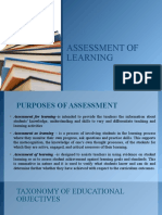 Purposes of Assessment