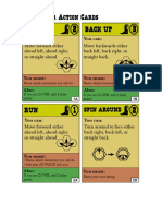 Advance Back Up Gunslinger Action Cards: You Can: You Can