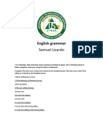 English Grammar: Samuel Lizardo