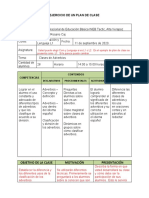 Ejercicio de Un Plan de Clase: Objetivo de La Clase Motivación Presentación