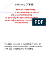 The Nature of B2B