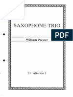 Saxophone Trio - William Presser