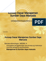 Materi PPT Konsep Dasar Manajemen Sumber Daya Manusia PDF