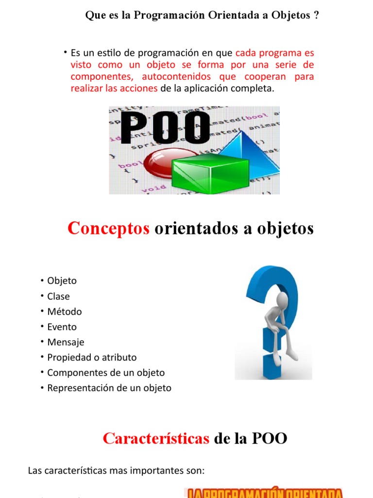 Introducción a la Programación Orientada a Objetos | PDF | Objeto ...