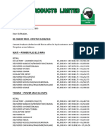 Cement Retail Price List September 2020