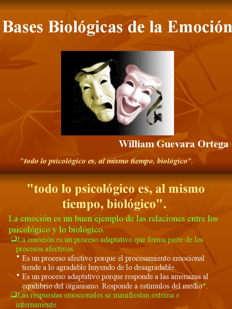 Psicobiologia de La Emocion | PDF | Sistema límbico | Las emociones