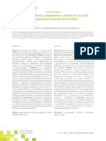 Exposición Laboral A Plaguicidas y Efectos en La Salud de Trabajadores Orícolas de Ecuador