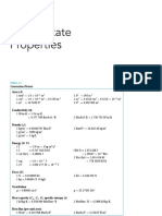 Thermodynamic Property Table