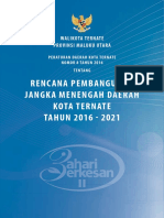 RPJMD Ternate 2016-2021