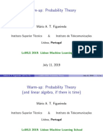 LxMLS 2019 Probability Theory Introduction