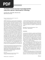 Treatment of Facial Post Burn Hyperpigmentation