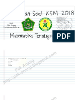 Pembahasan Soal KSM Matematika Terintegrasi MTs 2018 (Pak-Anang - Blogspot.com) PDF