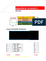 Determinación de la rigidez lateral X