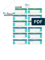 Plantilla Excel Calendario 2021