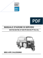 Manuale Stazione Di Servizio: Mss Ape Calessino