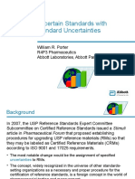 Uncertain Standards With Standard Uncertainties