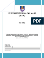 Universiti Teknologi Mara (Uitm) : The Title