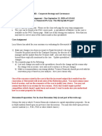 F402 - Corporate Strategy and Governance Case Assignment - Due September 22, 2020 at 9:25AM "Victoria Chemicals PLC (A) : The Merseyside Project"