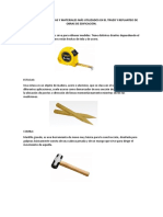 Herramientas y equipos para trazo y replanteo de obras