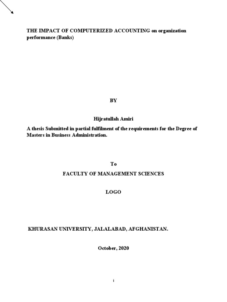 Impact of Computerized Accounting on Banks | PDF | Financial Statement ...