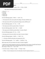 Mole-Mole Worksheet