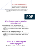 redox reactions