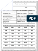 Plurals Practice Sheet