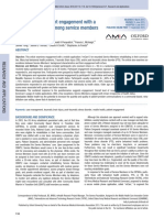 Assessment of Patient Engagement With A Mobile Application Among Service Members in Transition