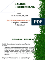 Regresi Sederhana