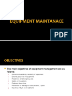 Day 2 - Equipment Preventive Maintenance 