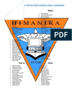 Daftar Piket Pengurus Himanika