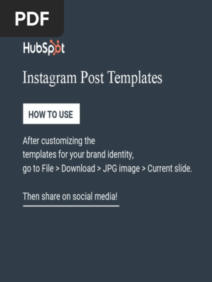 10 Instagram Post Templates 