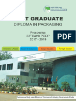 Post Graduate: Diploma in Packaging