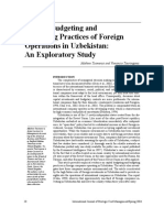Capital Budgeting and Budgeting Practices of Foreign Operations in Uzbekistan: An Exploratory Study