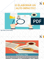 Diapositivas Cómo Elaborar Un CV de Alto Impacto