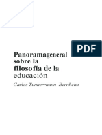 Panoramageneral Sobre La Filosofía de La Educación