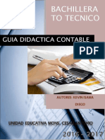 Guia Didactica Contable: Bachillera To Tecnico