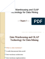 Data Warehousing and OLAP Technology For Data Mining: - Chapter 3