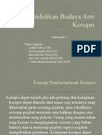 Pendidikan Anti Korupsi Kelompok 1