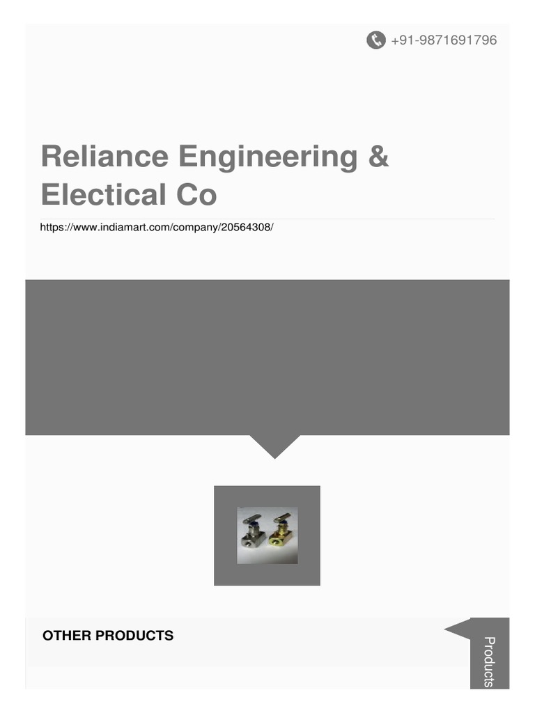 Reliance Engineering Electical Co PDF
